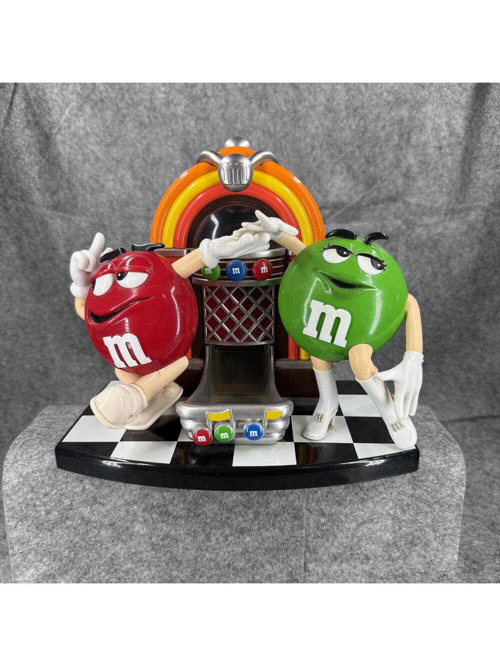 Vintage M&M’s Rock N’ Roll Cafe Candy Dispenser Works EUC 808